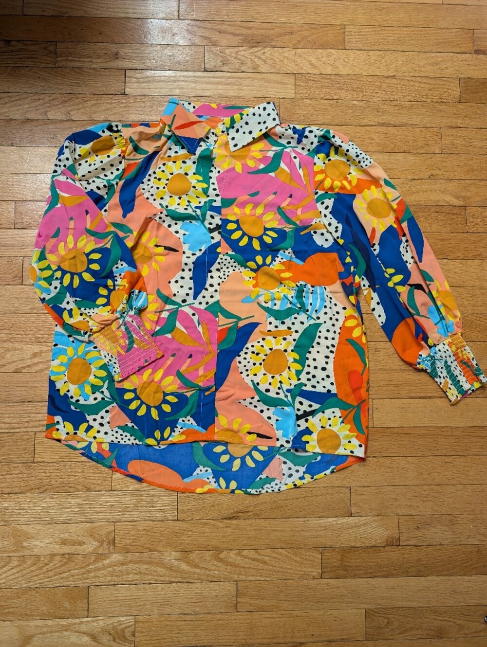 Vibrant Multicolor Floral Blouse